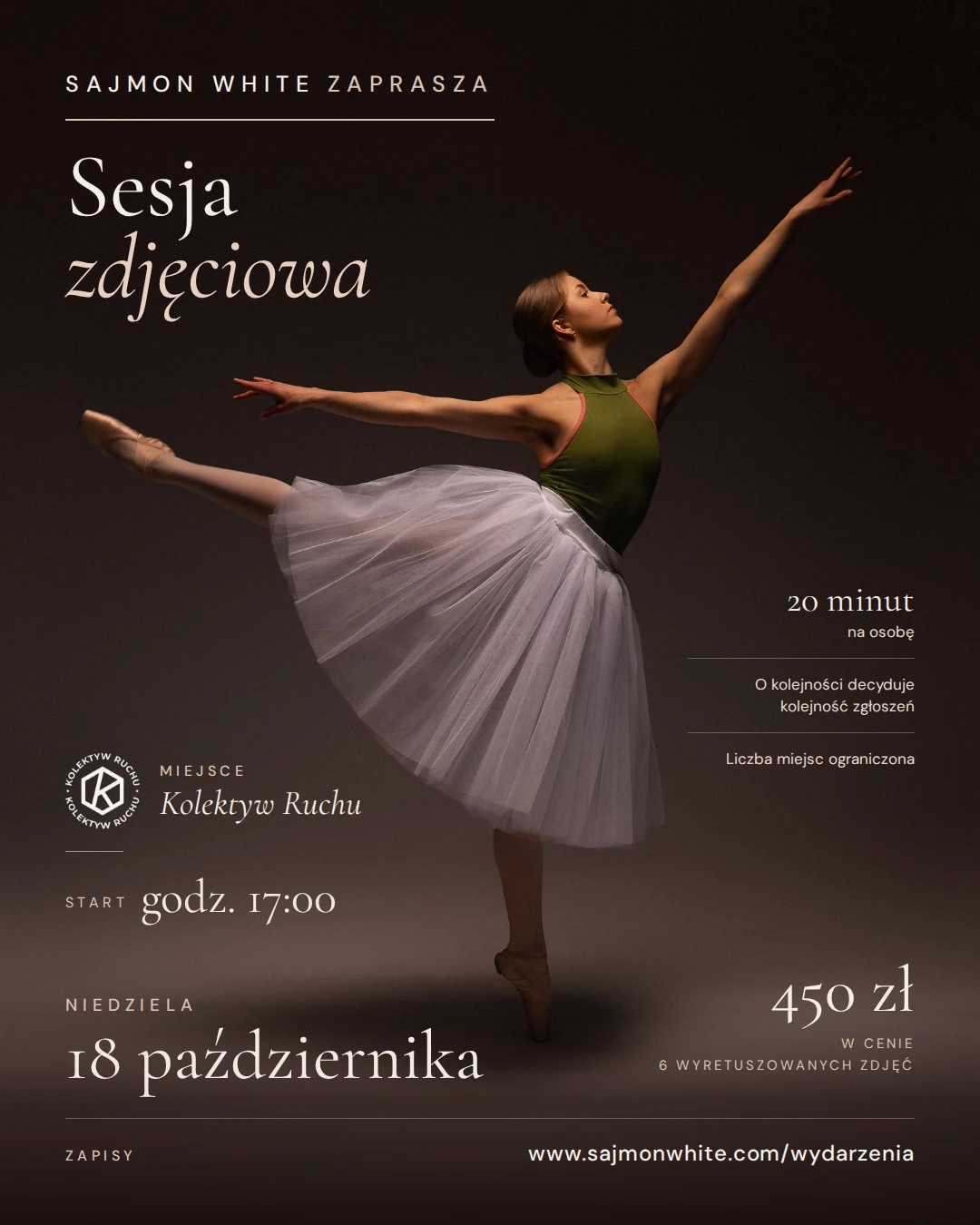 Plakat wydarzenia: Sesja zdjęciowa w Kolektywie Ruchu